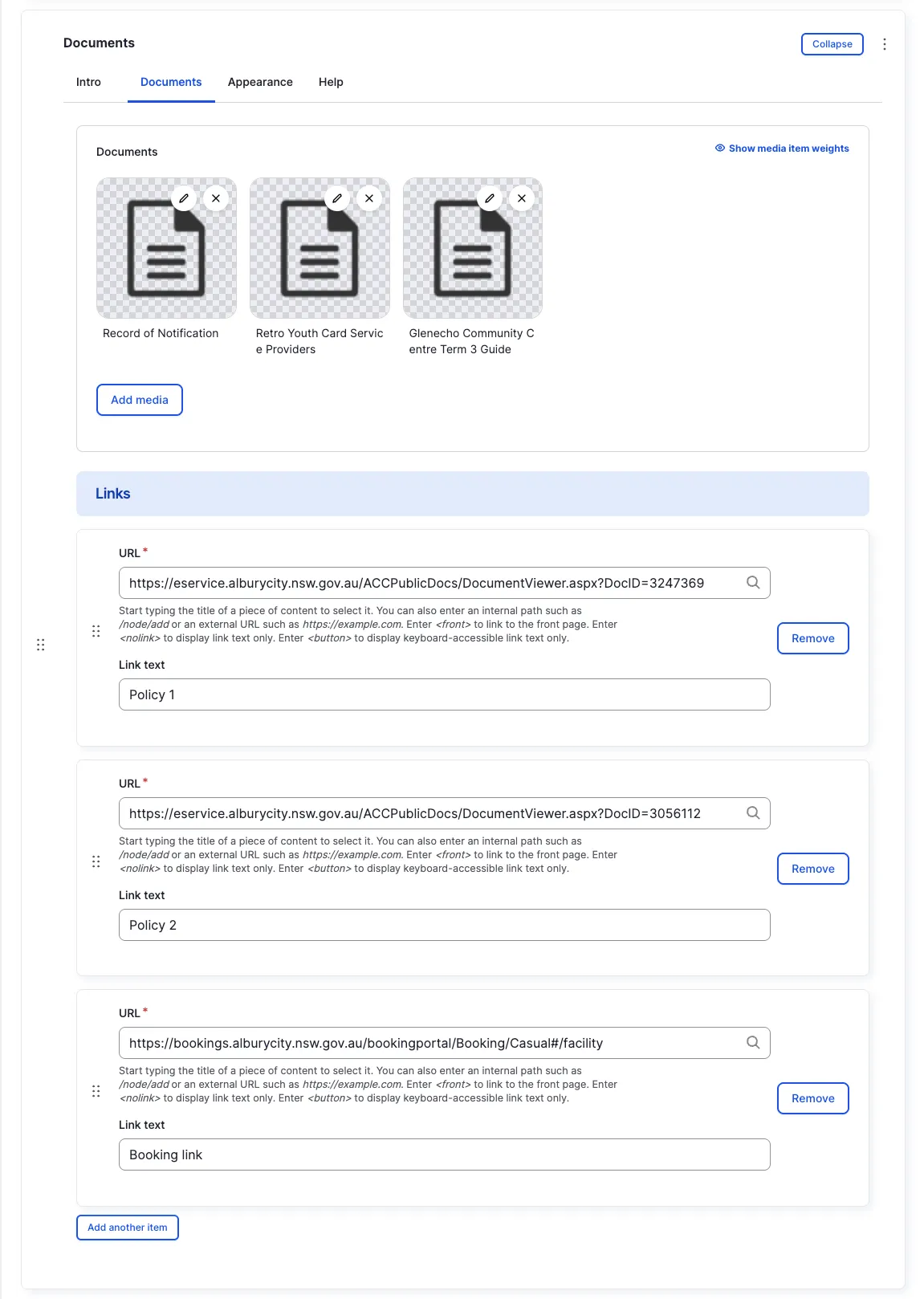 Documents — Documents tab