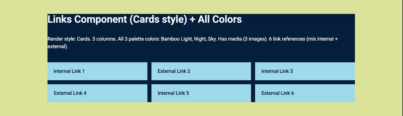 Links — Render (Cards)