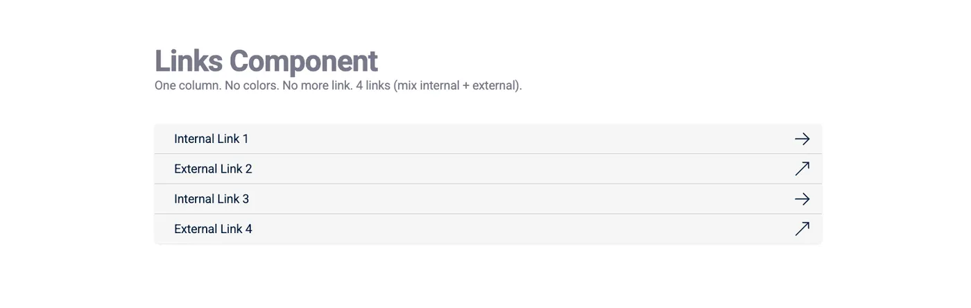Links — Frontend