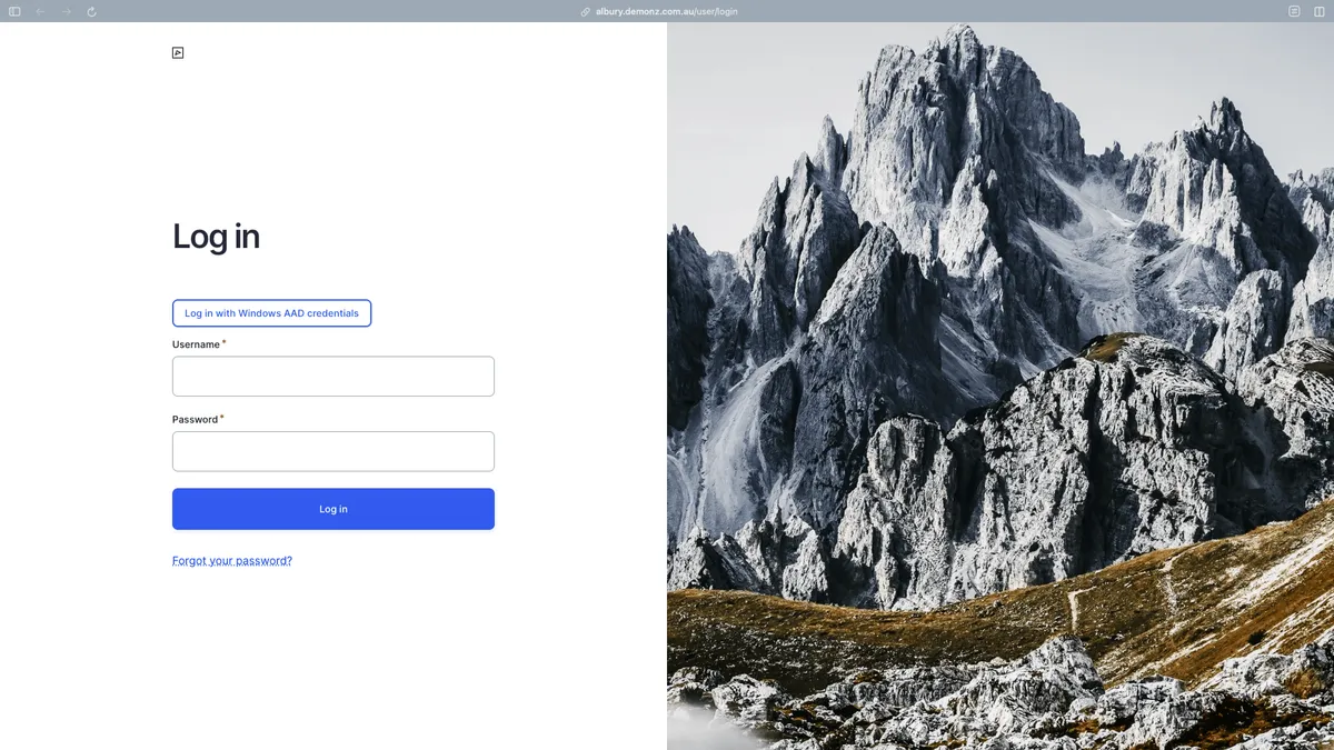Login Screen