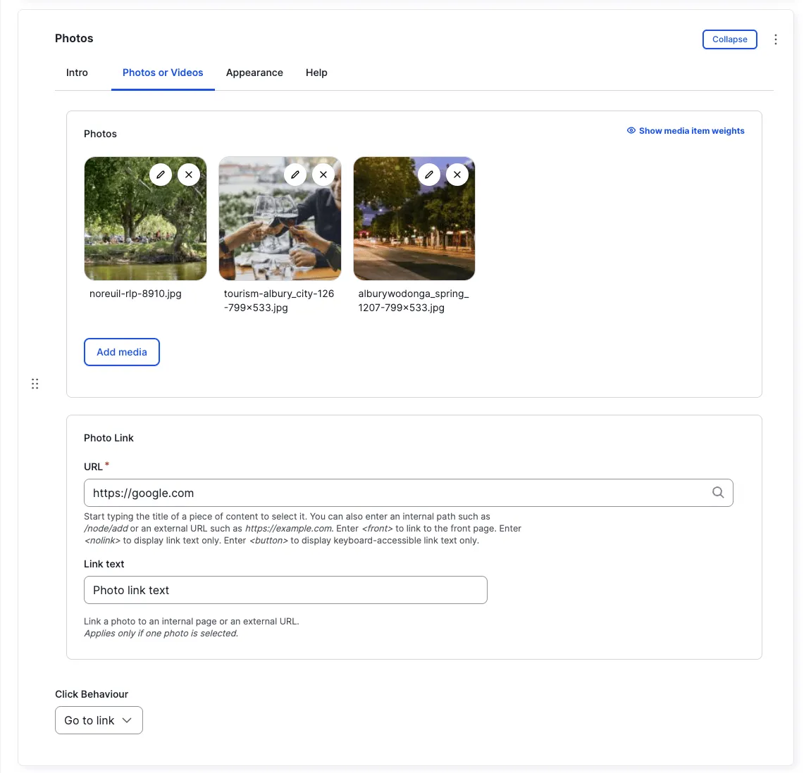 Photos — Photos tab