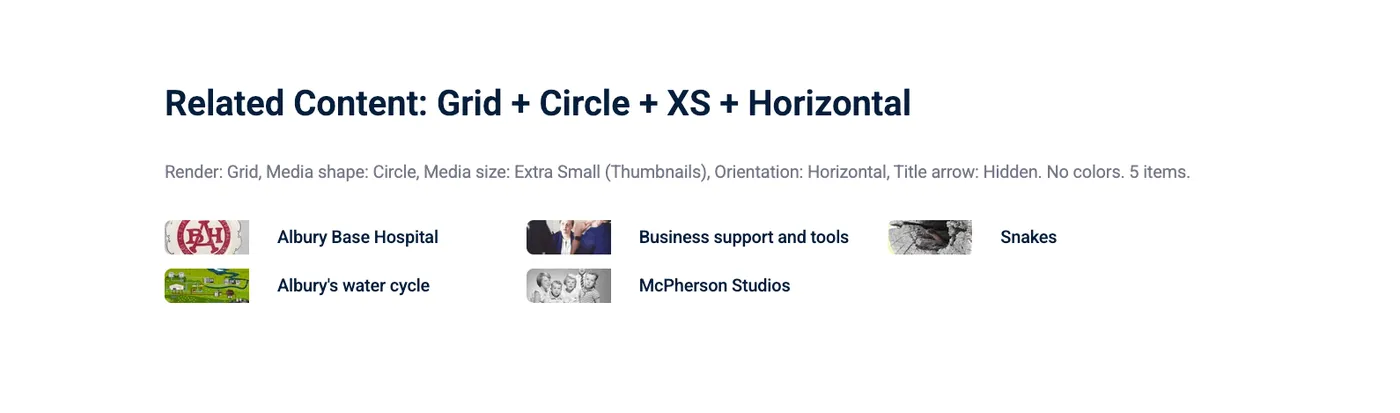 Related Content — Grid - XS - H