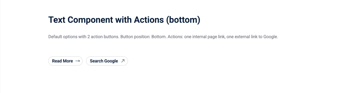 Text — Frontend - Actions - Bottom