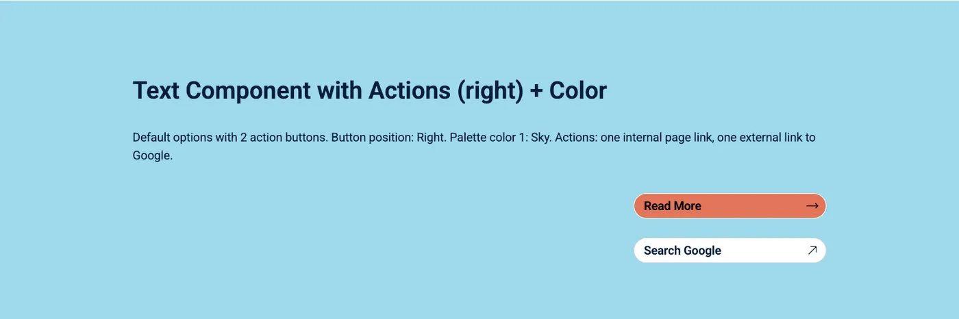 Text — Action Position (Right)