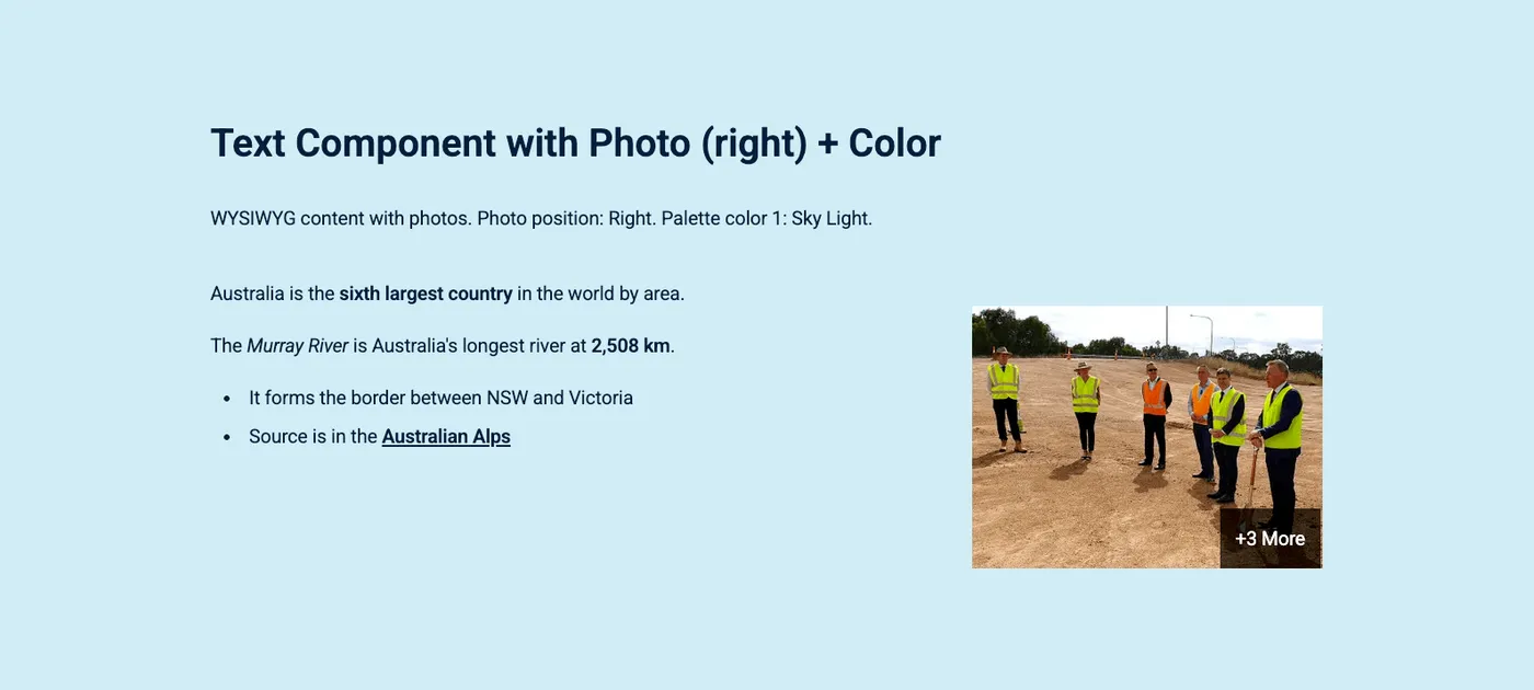 Text — Photo Position (Right)